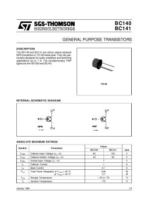 Транзистор BC141/16