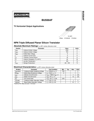 Транзистор BU2520AF
