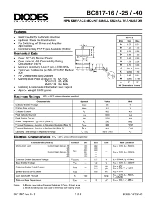 Транзистор BC817      smd