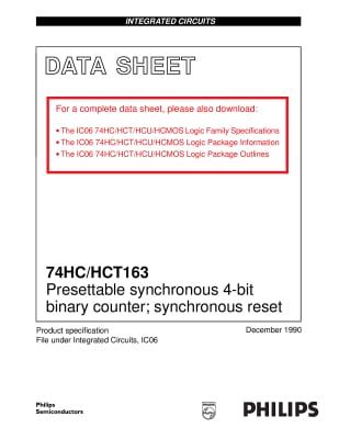 Интегрална схема  SN74HCT163N