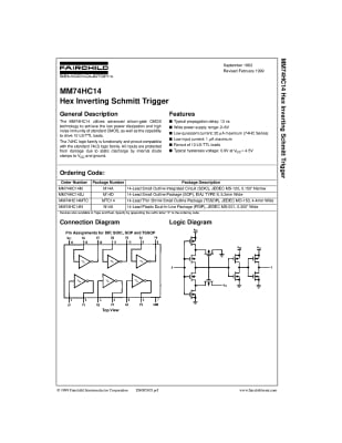 Интегрална схема  SN74HC14N