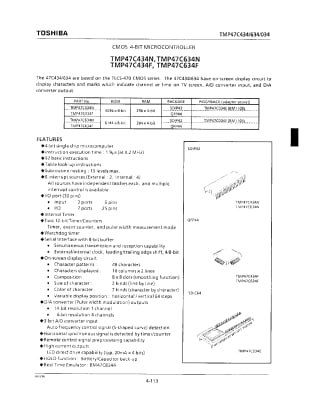 Интегрална схема  TMP47C434-3528