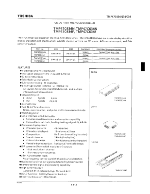Интегрална схема  TMP47C434-R217