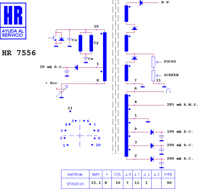 ТХО за телевизор 1142.0785;1142.0445;HR7546;HR7556