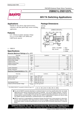 Транзистор 2SB921 TO-220
