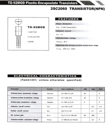 Транзистор 2SC2060