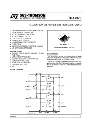 Интегрална схема  TDA7370B