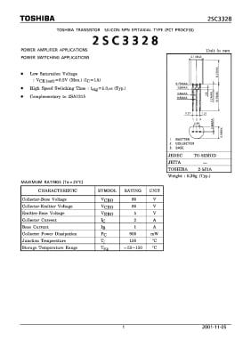 Транзистор 2SC3328 TO-92
