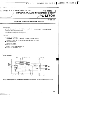 Интегрална схема  UPC1270H