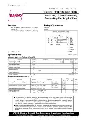 Транзистор 2SD600K