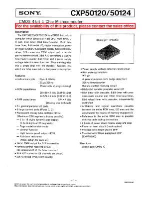 Интегрална схема  CXP50120-140Q