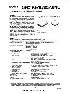 Интегрална схема  CXP80724-016Q