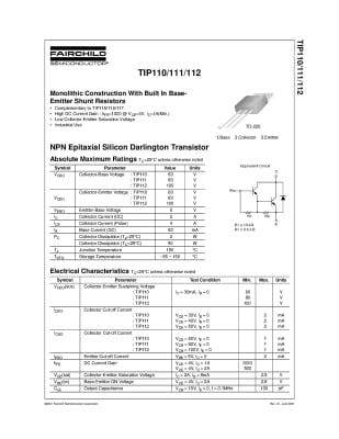 Транзистор TIP111 TO-220