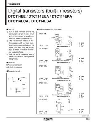Транзистор DTC114     smd