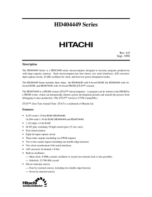 Интегрална схема  HD404449H-A13