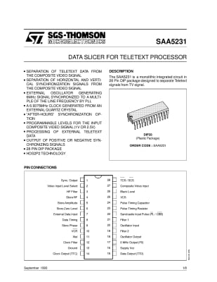 Интегрална схема  SAA5231  R221B