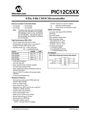 Интегрална схема  PIC12C509Asmdb