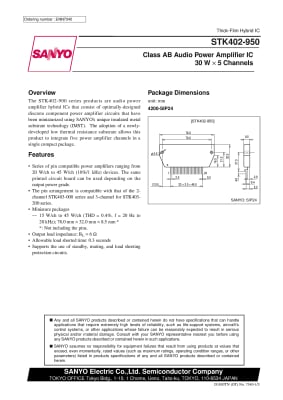 Интегрална схема  STK402-950