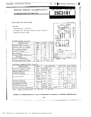 Транзистор 2SC3181N TO-3P