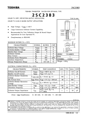 Транзистор 2SC2383 TO-92L