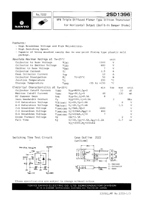 Транзистор 2SD1396