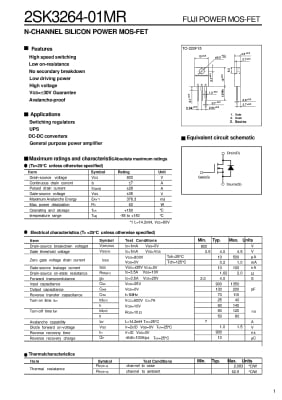 Транзистор 2SK3264 TO-220F