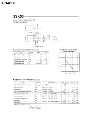 Транзистор 2SK55 TO-92