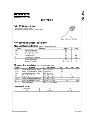 Транзистор KSE13001
