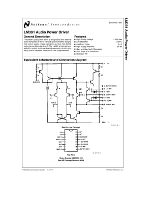 Интегр.схема  LM391N-100 DIP-16