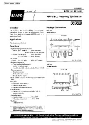 Интегрална схема  LC72131 SMD