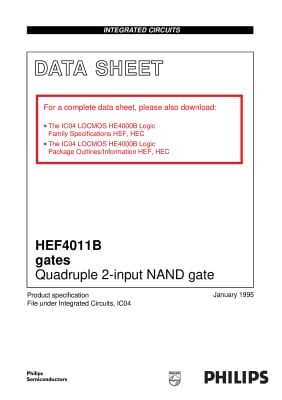 Интегрална схема  4011  HEF4011BE DIP-14