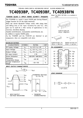 Интегрална схема  TC4093B    SOP-14