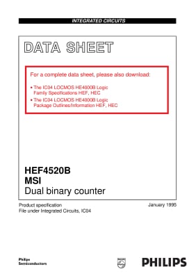 Интегрална схема  HEF4520BP