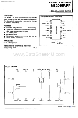 Интегрална схема  M52065FP