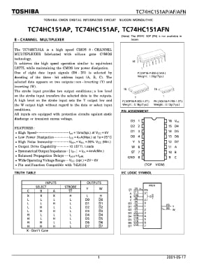 Интегрална схема  SN74HC151