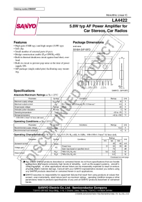 Интегрална схема  LA4422