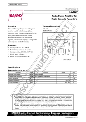 Интегрална схема  LA4601N