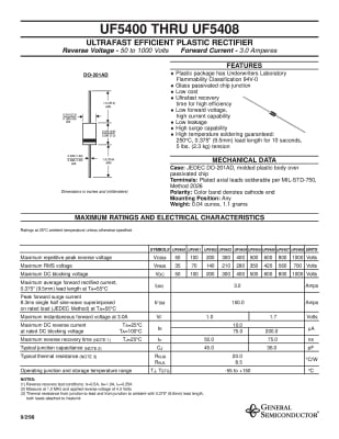 Диод: изправителен UF5408
