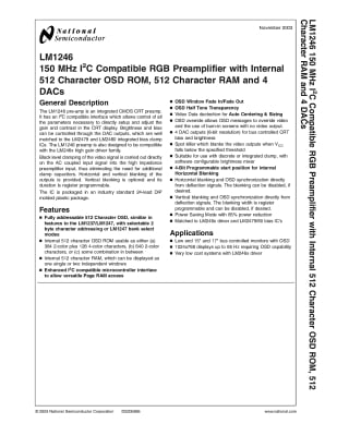 Интегрална схема  LM1246DDC/NA