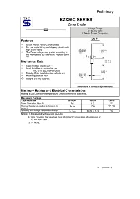 Диод ценеров  11V/1.3W