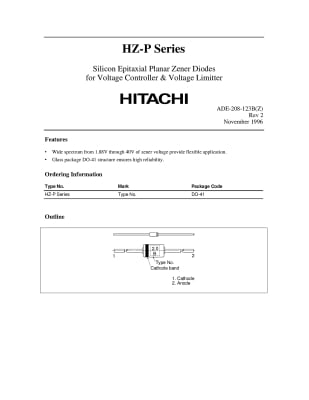 Диод ценеров  27V 0.8W HZ27-2LTA
