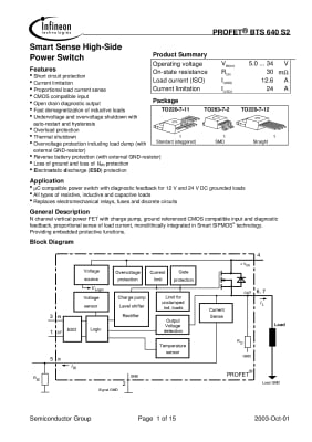 Интегрална схема  BTS640S2G TO-263