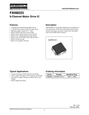 Интегрална схема  FAN8033 smd