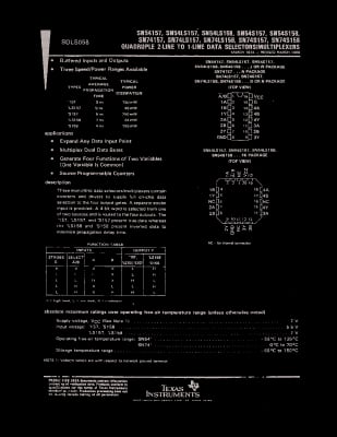 Интегрална схема  SN74157PC Buffer In/Out