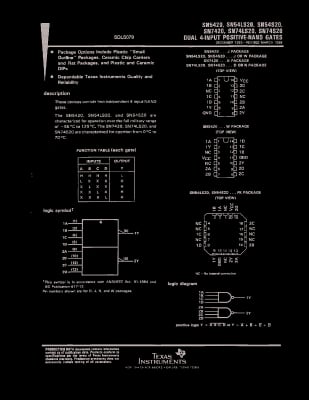 Интегрална схема  K155LA1=SN7420N