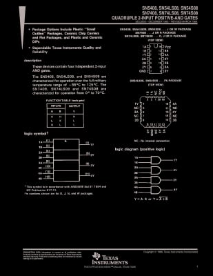 Интегрална схема  K155LI1=SN7408N