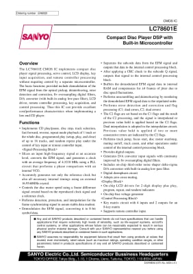 Интегрална схема  LC78601R 8615