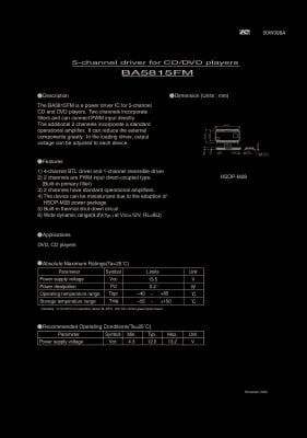 Интегрална схема  BA5815FM