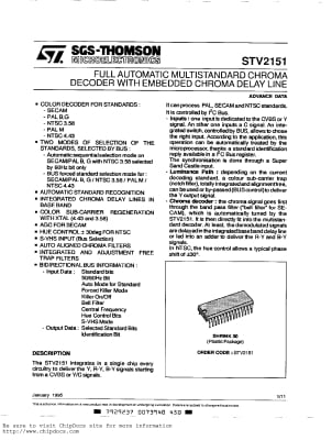 Интегрална схема  STV2151A/B