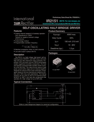 Интегрална схема  IR2151